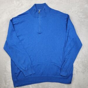 Brooks Brothers Sweater Men XXL Pullover 1/4 Zip Sweatshirt Jumper Supima Cotton